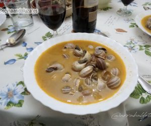 Plato de Caracoles caseros al estilo Almogía