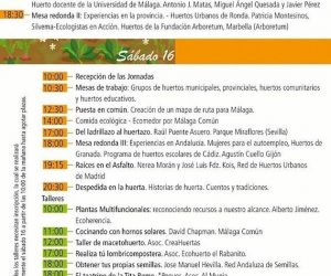 JORNADAS DE HUERTAS URBANAS en Málaga