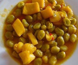 Habas con chocos de Huelva